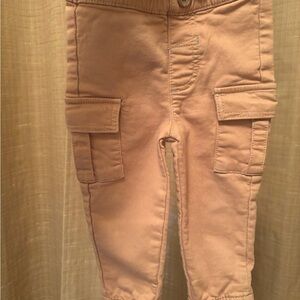 Kids Tan Cargo Pants